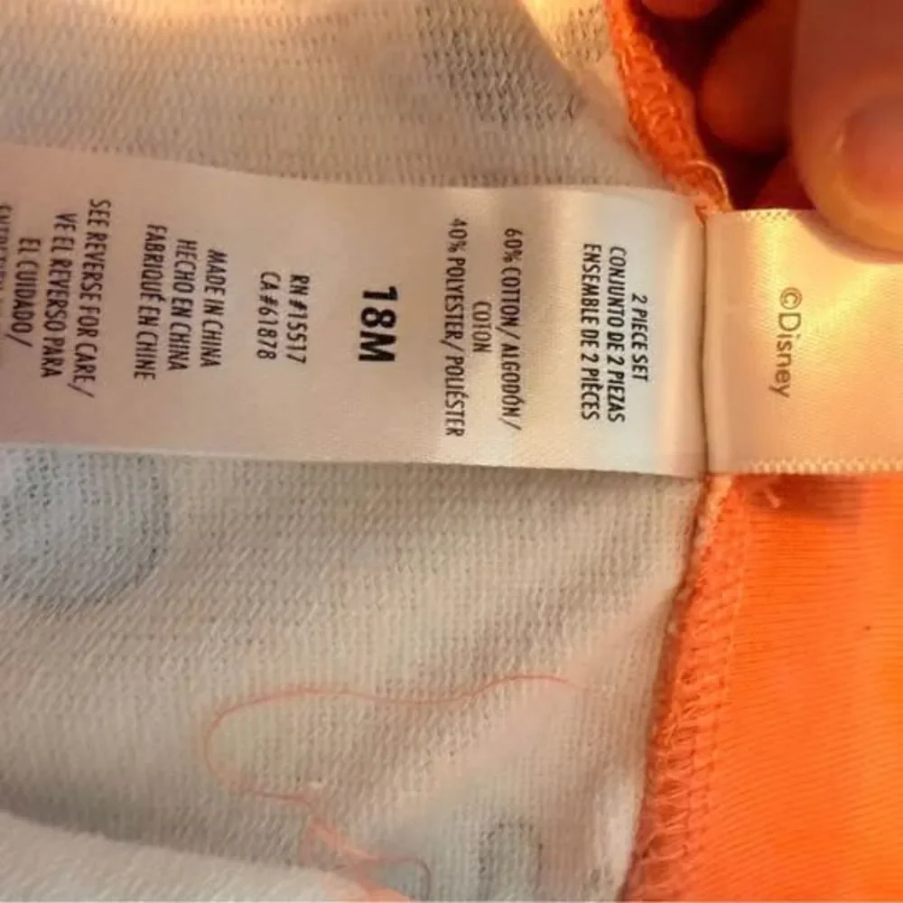 Disney onesies with hood 18 M